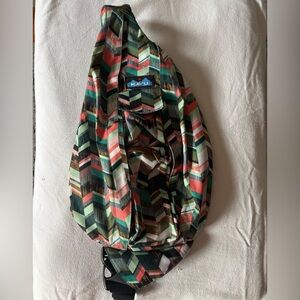 Kavu Chevron Pattern Belt Bag - Green, Red, Black